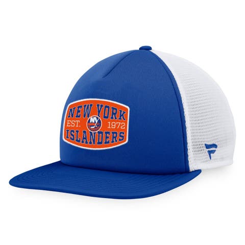 Men's Fanatics Branded Royal/White New York Islanders Foam Front Patch Trucker Snapback Hat