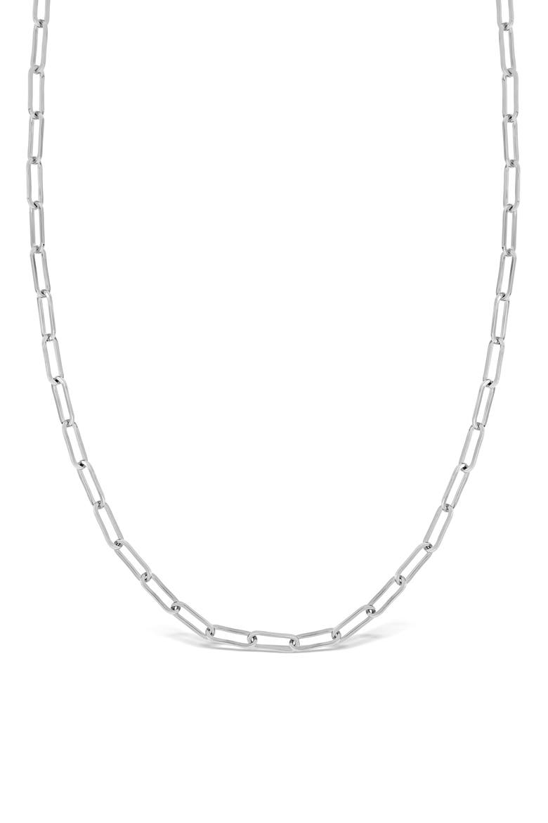 14K Gold Ofira Chain Link Necklace (Online Trunk Show), Main, color, 14K WHITE GOLD