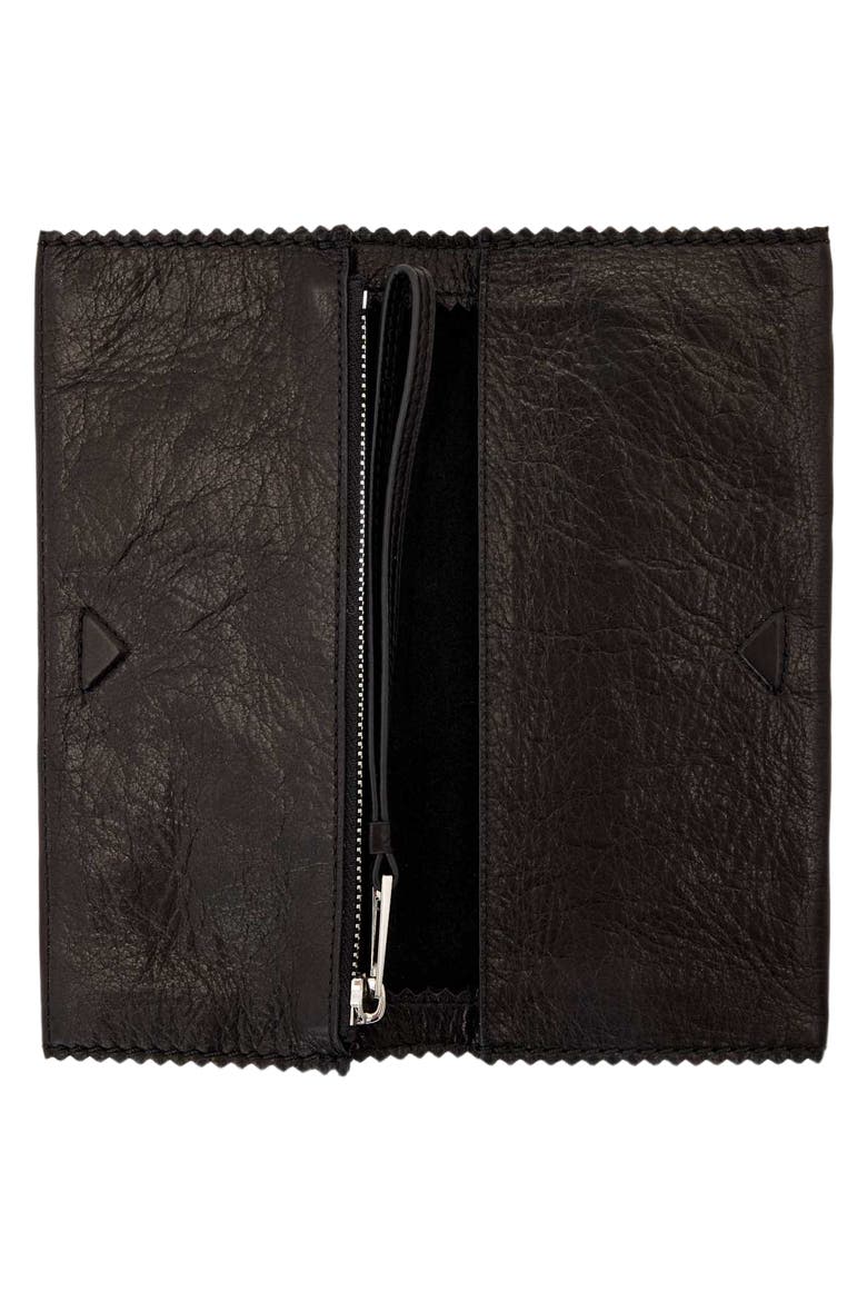 Siloh Continental Leather Wallet, Alternate, color, BLACK