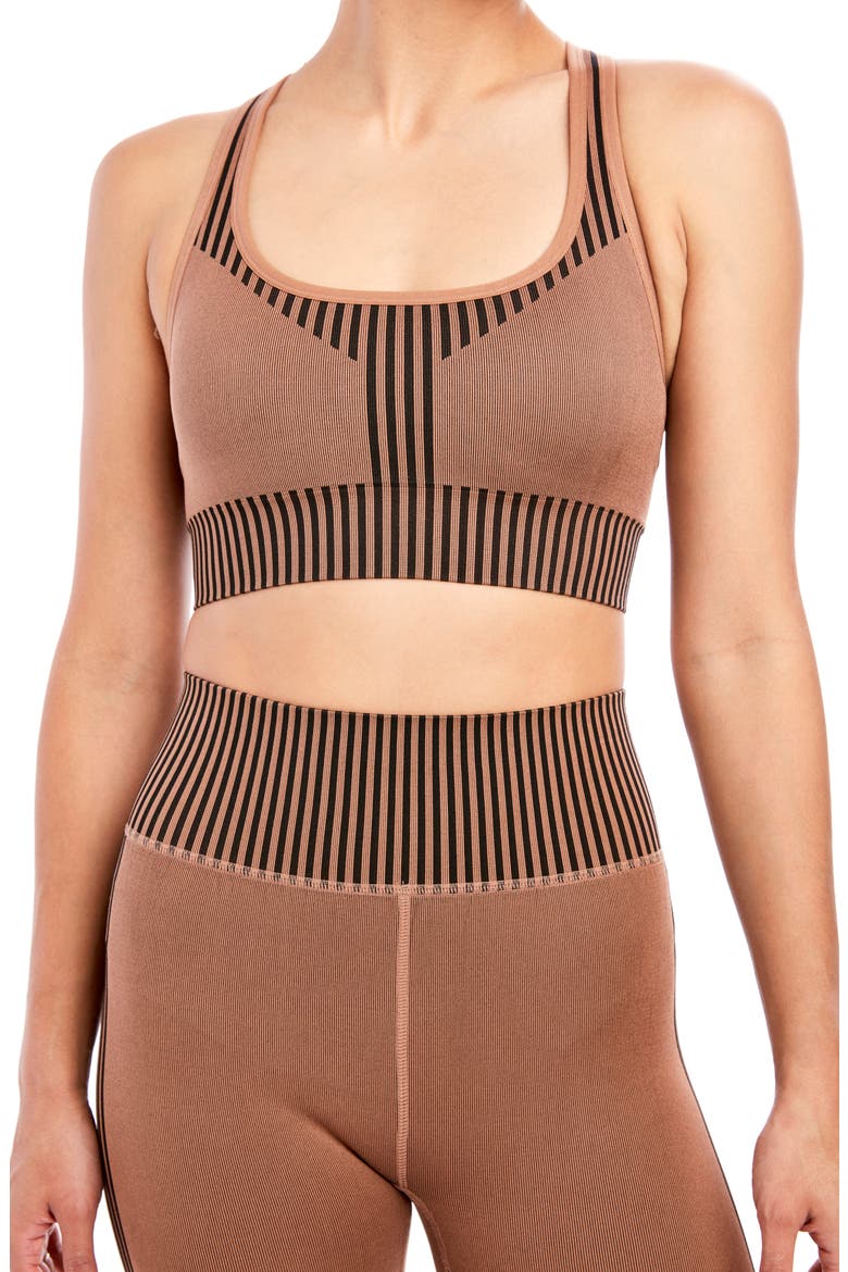 Embolden Seamless Sports Bra, Main, color, ALMOND