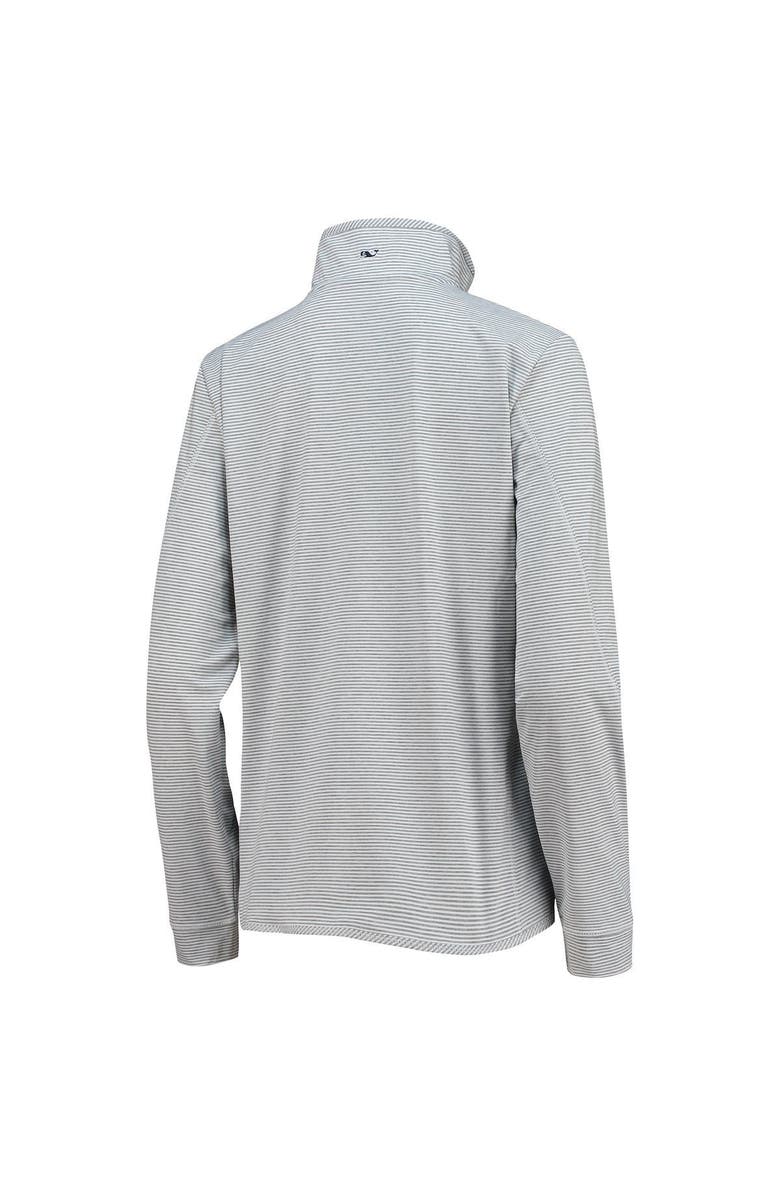 vineyard vines Women's Vineyard Vines Heather Gray Washington Commanders Sankaty Shep Half-Zip Pullover Top, Alternate, color, 