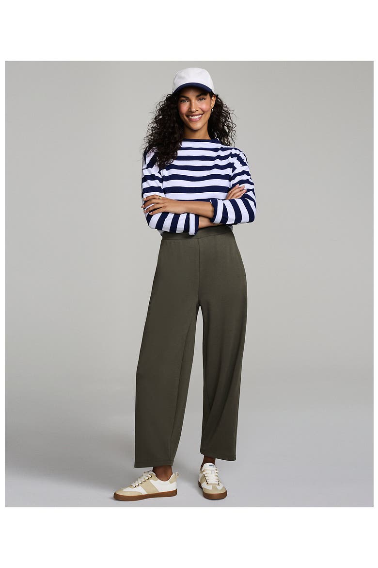 Sport Knit High Rise Barrel Ankle Pants, Alternate, color, Forest Moss