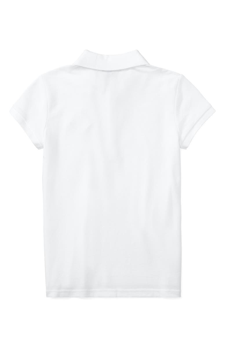 Polo Ralph Lauren Kids' Stretch Cotton Mesh Polo, Alternate, color, White