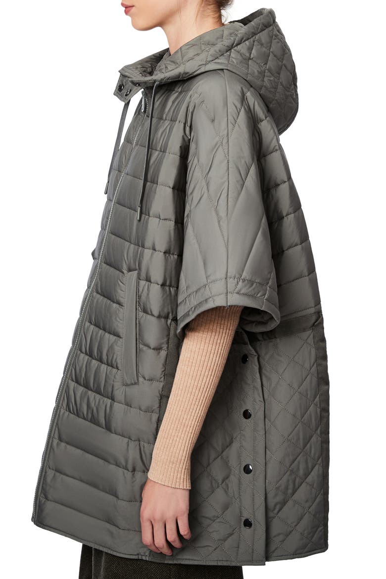 Quilted Poncho, Alternate, color, METROPOLITE