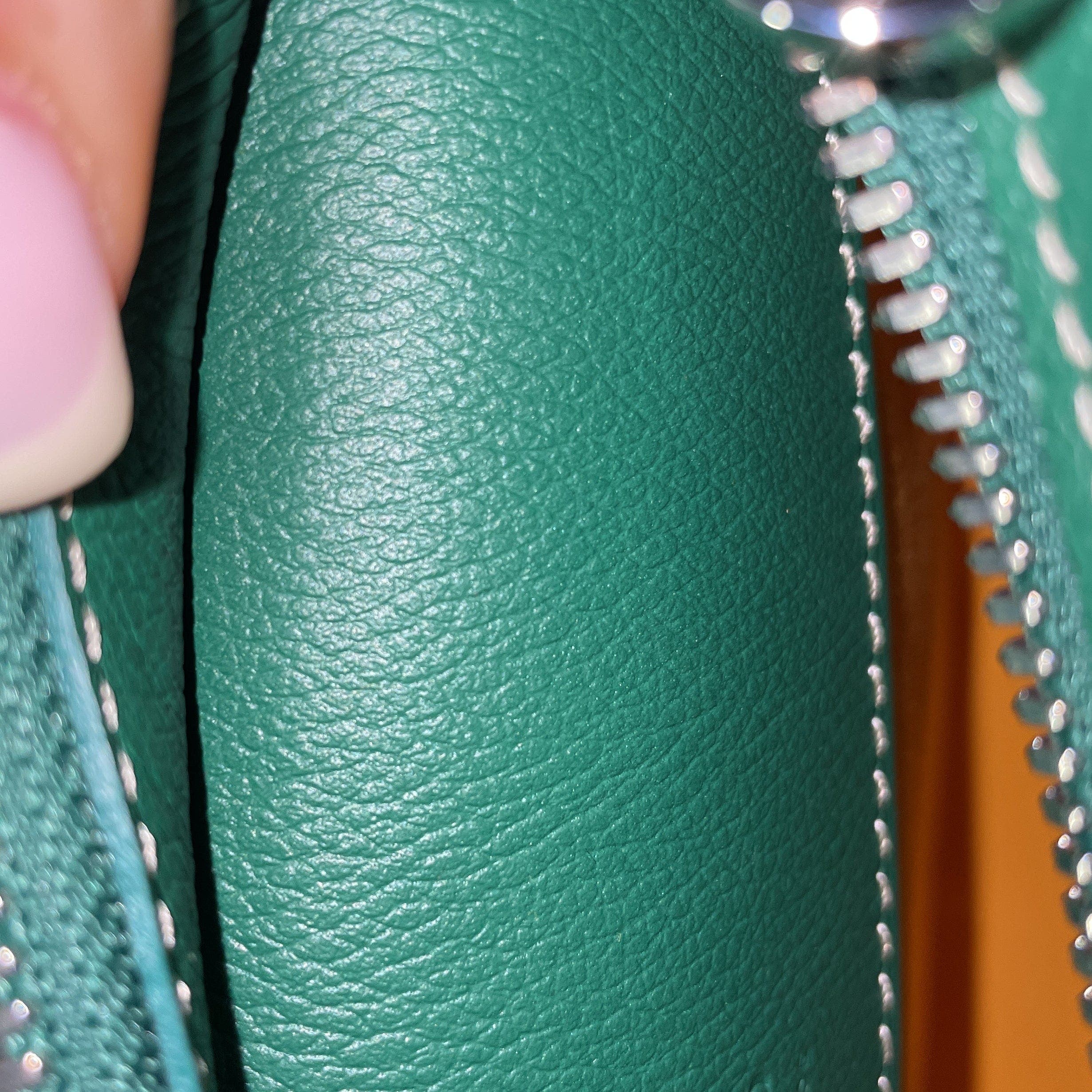Pre-Owned Goyard Hirondelle Shoulder Bag Coated Canvas and Leather, Alternate, color, Green