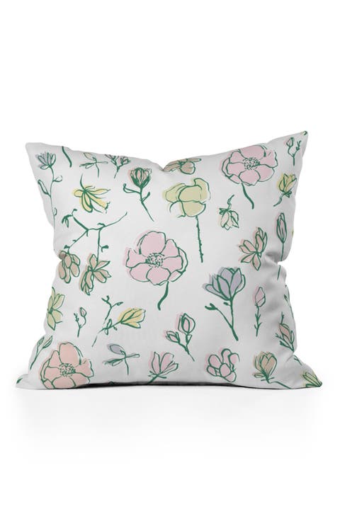 Magnolias Throw Pillow