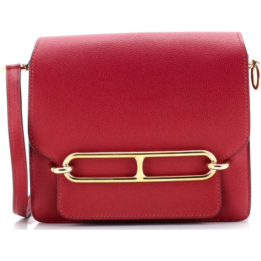 Pre-owned Hermes Hermes Roulis Bag Evercolor 18 In Burgundy