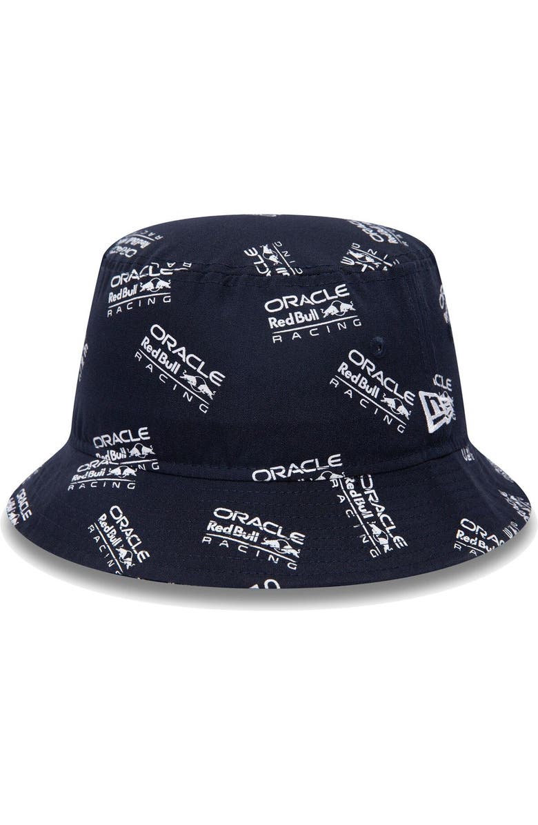 New Era Men's New Era Navy Red Bull Racing Allover Print Bucket Hat, Main, color,