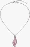 Modenaire Crystal Floral Pendant Necklace