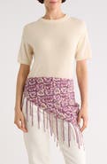 La Fiorentina Paisley Print Square Scarf