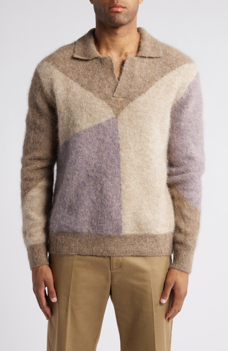 NN07 Hope 6670 Intarsia Alpaca Blend Sweater, Main, color, 