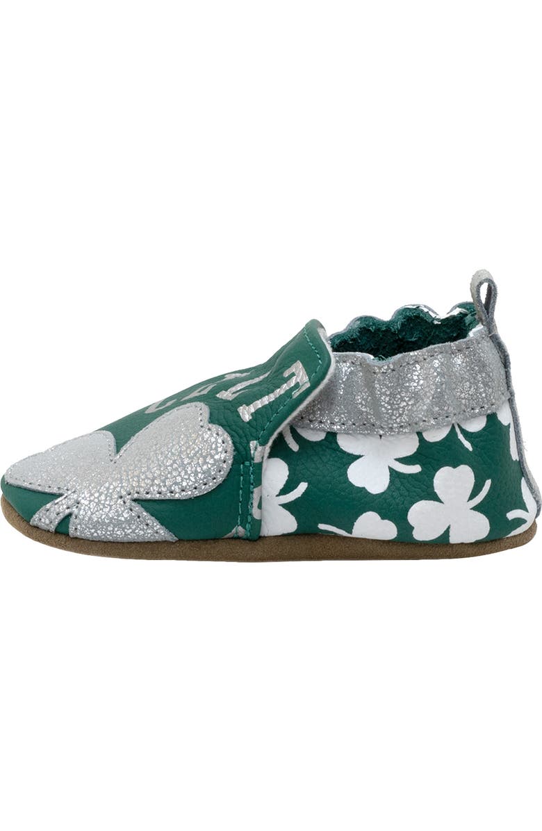 Robeez<sup>®</sup> Boston Celtics Crib Shoe, Alternate, color,
