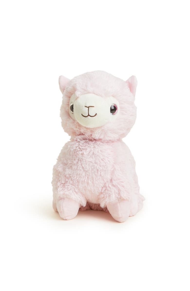 Warmies Llama Plush Toy, Main, color, Light Pastel Pink