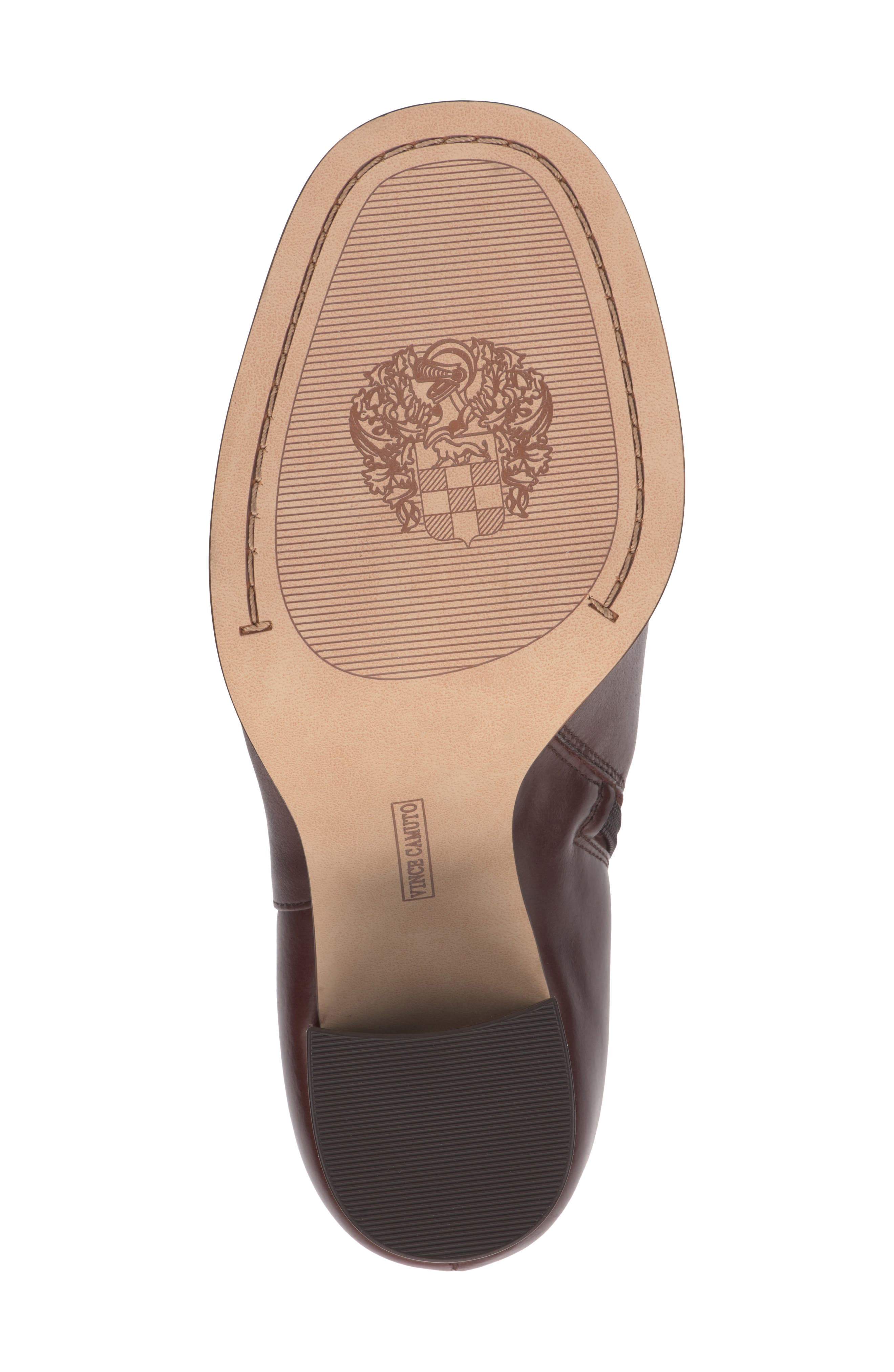 Melvani Leather Bootie, Alternate, color, WARM CHESTNUT