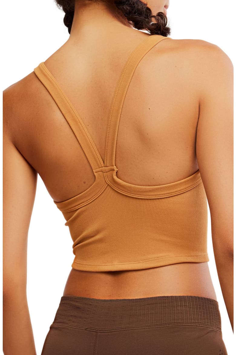 FP Movement All Clear Rib Crop Camisole, Alternate, color, CAMEL