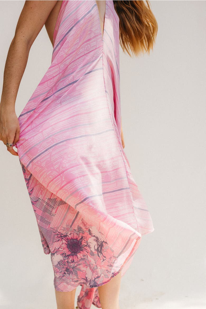 Classic Silk Dress Honey, Alternate, color, Pink