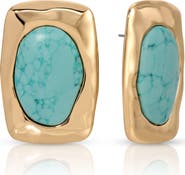 Ettika Hidden Treasures Turquoise Drop Earrings