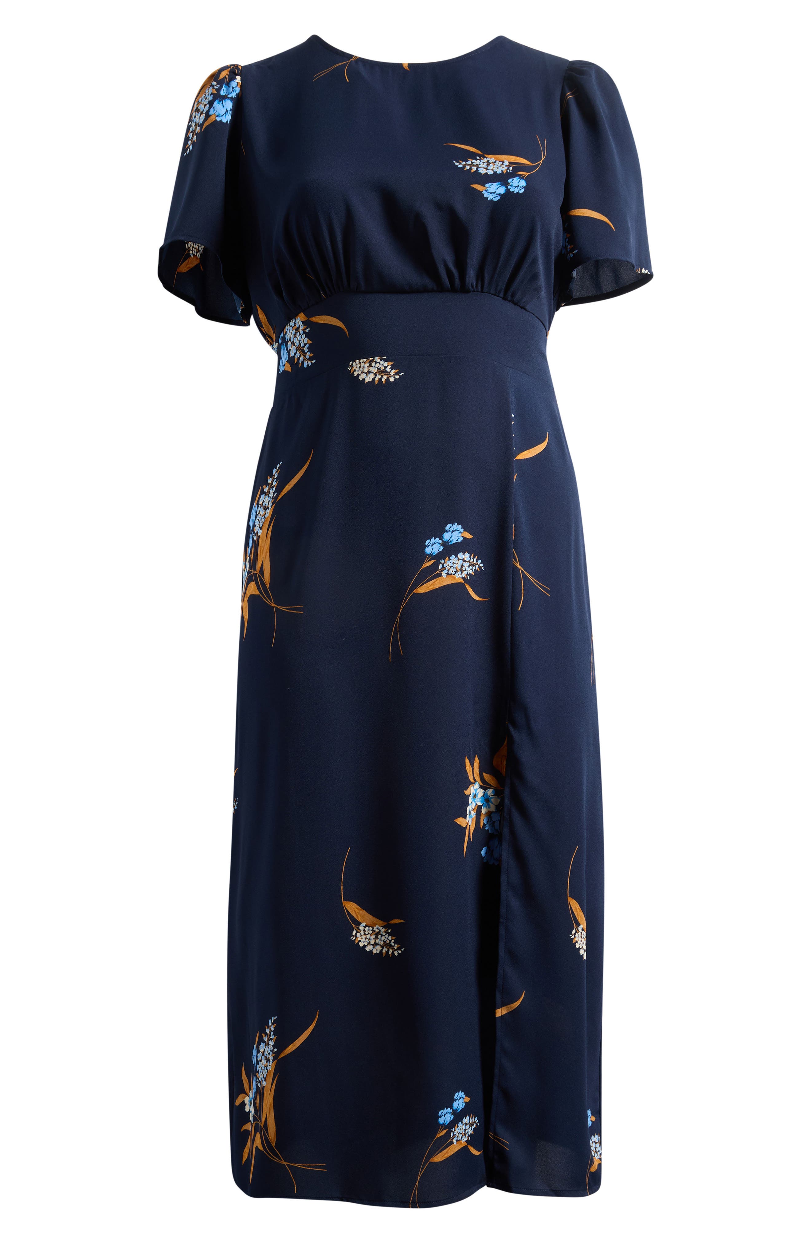 night bloom floral midi dress Night Bloom Floral Midi Dress Black Multi / XS by Sugarlips