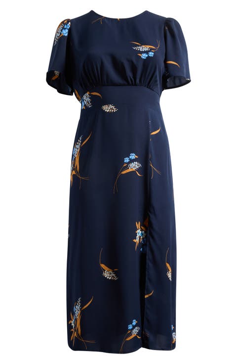plus size short sleeve fit and flare dress Roaman's Women's Plus Size Short Sleeve Wrap Fit and Flare Dress, Size: 34/36, Black