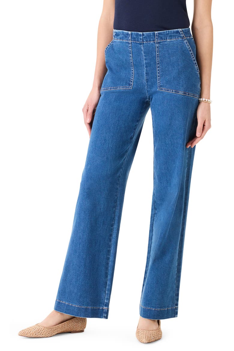 All Day Wide Leg Jeans, Main, color, ATLANTIC