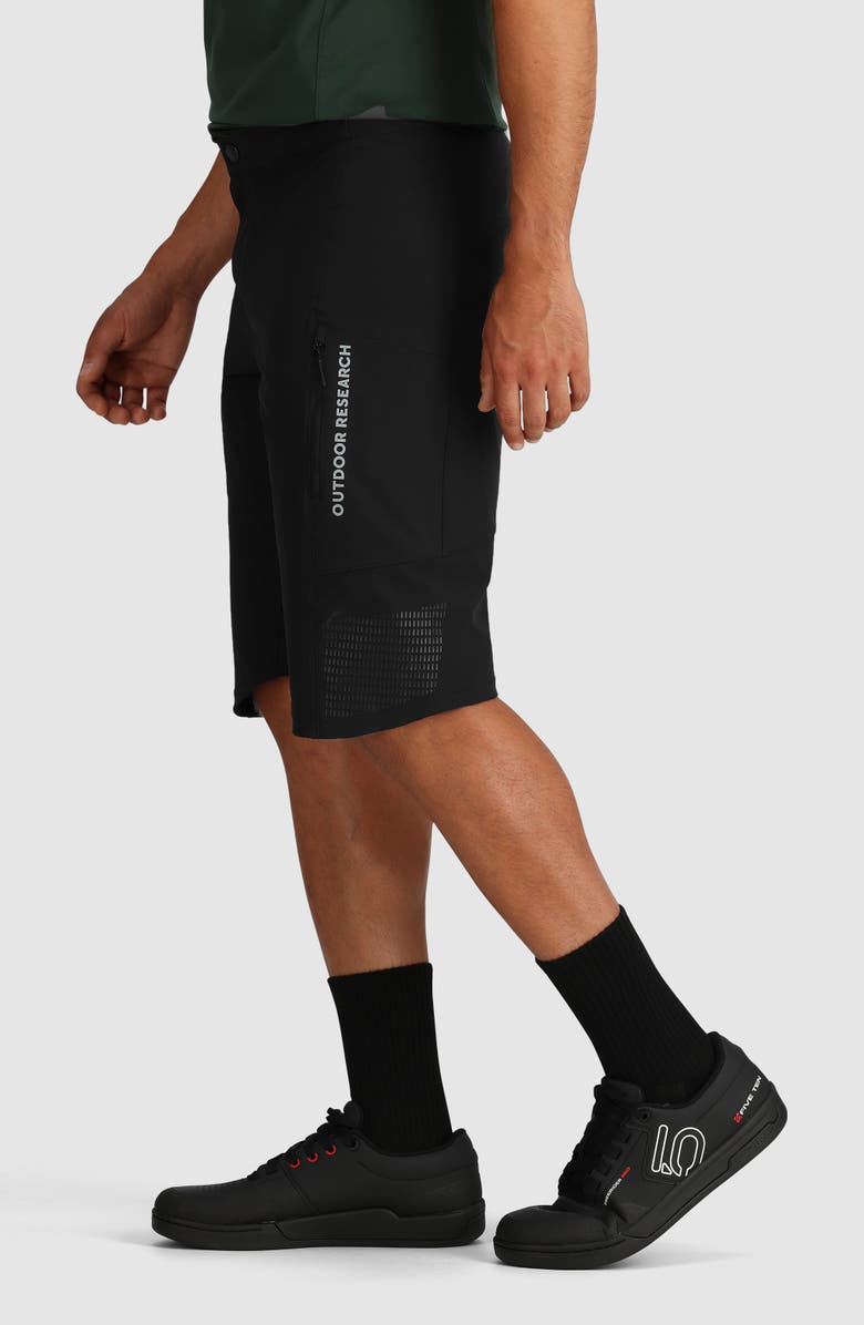 Outdoor Research Freewheel MTB Ride Shorts, Alternate, color, Black