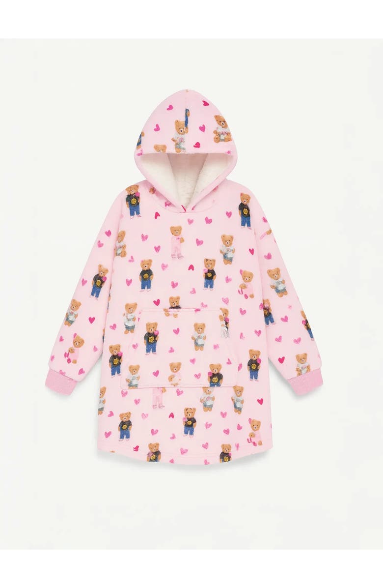 Preppy Goose Plush Teddy Bear Oversized Hoodie, Main, color,