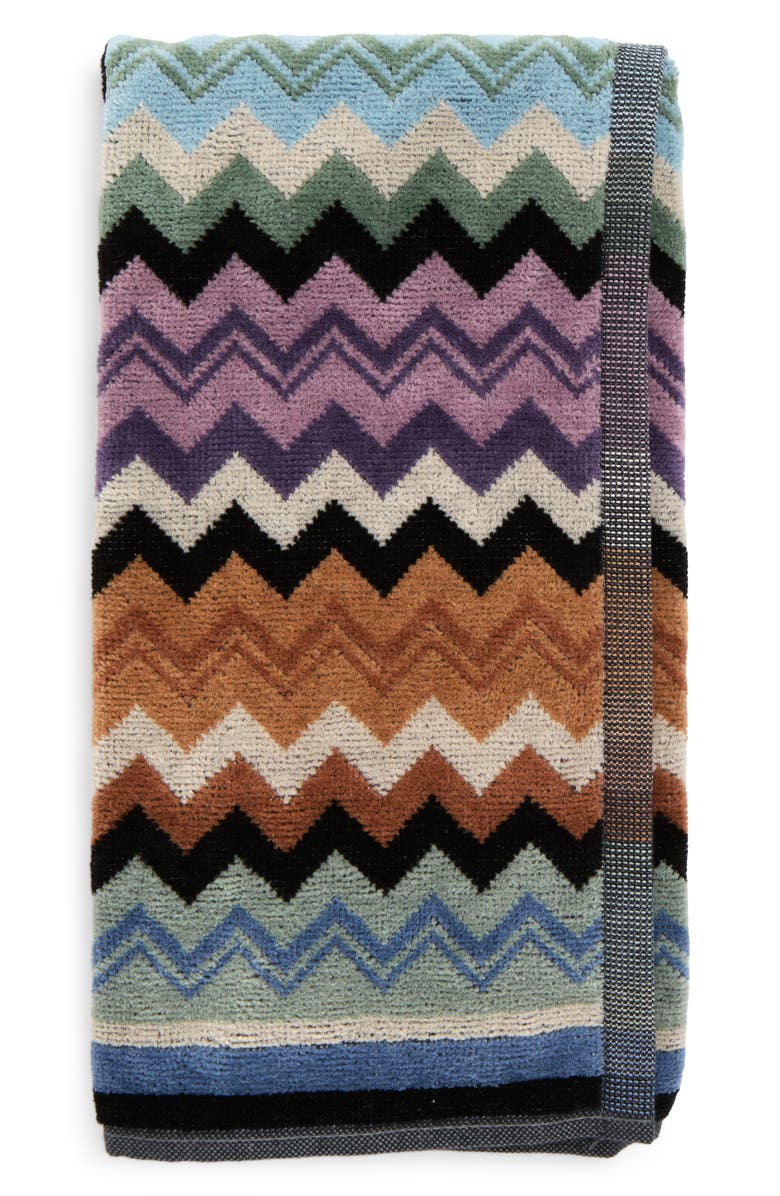 Missoni Adam Hand Towel, Main, color, Black Multi