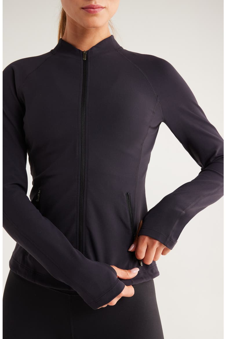 Studio Luxe Active Jacket, Alternate, color, BLACK