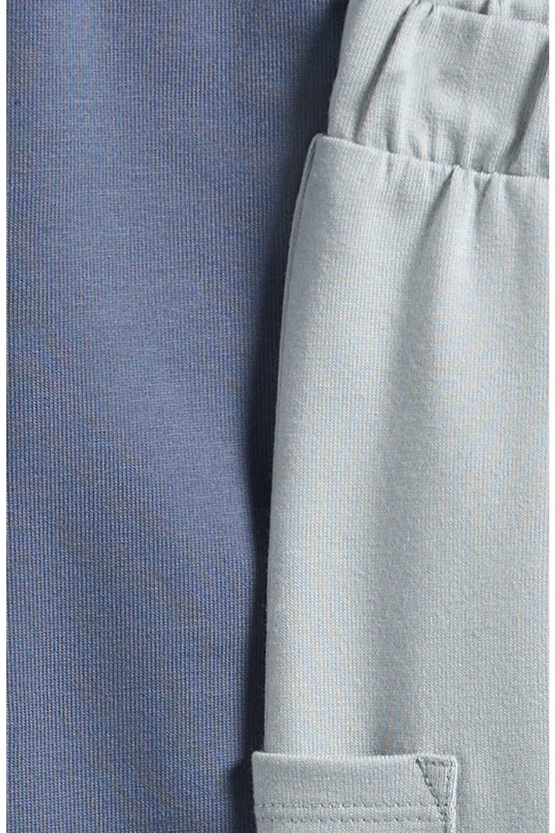 2-Pack Stretch Organic Cotton Cargo Sweatpants, Alternate, color, BLUE GREY