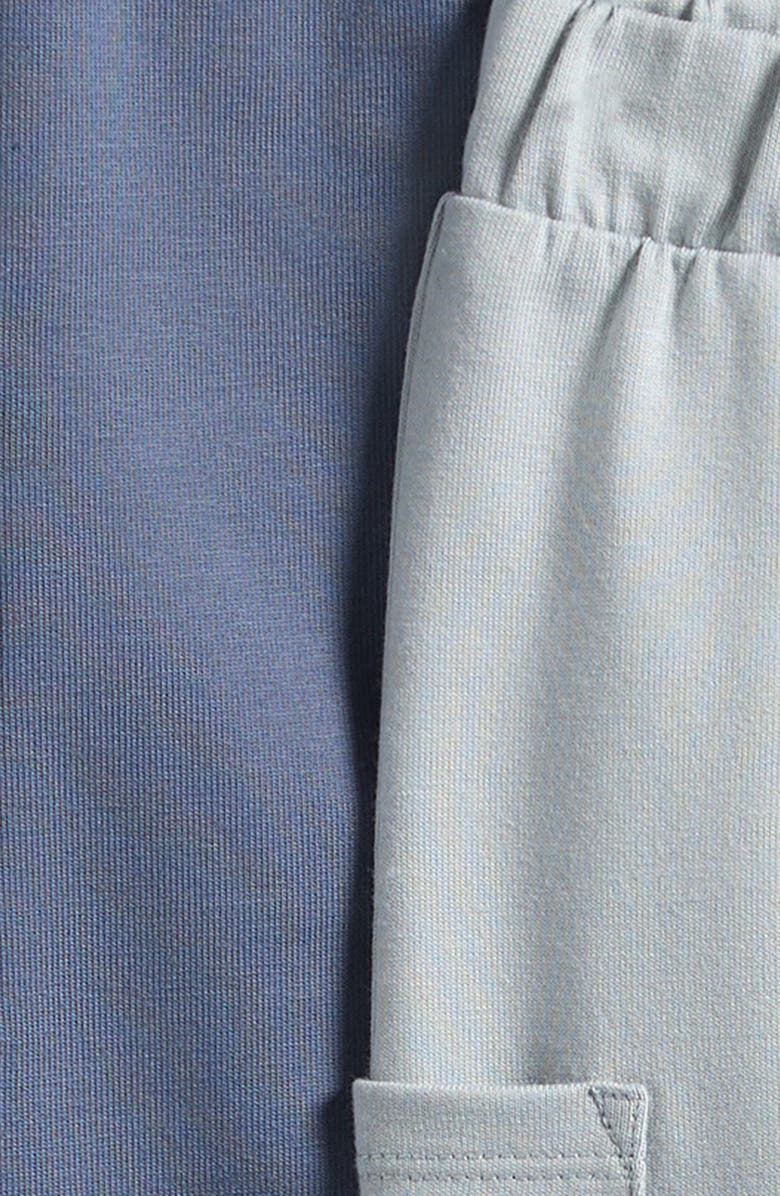 Little Planet 2-Pack Stretch Organic Cotton Cargo Sweatpants, Alternate, color, Blue Grey