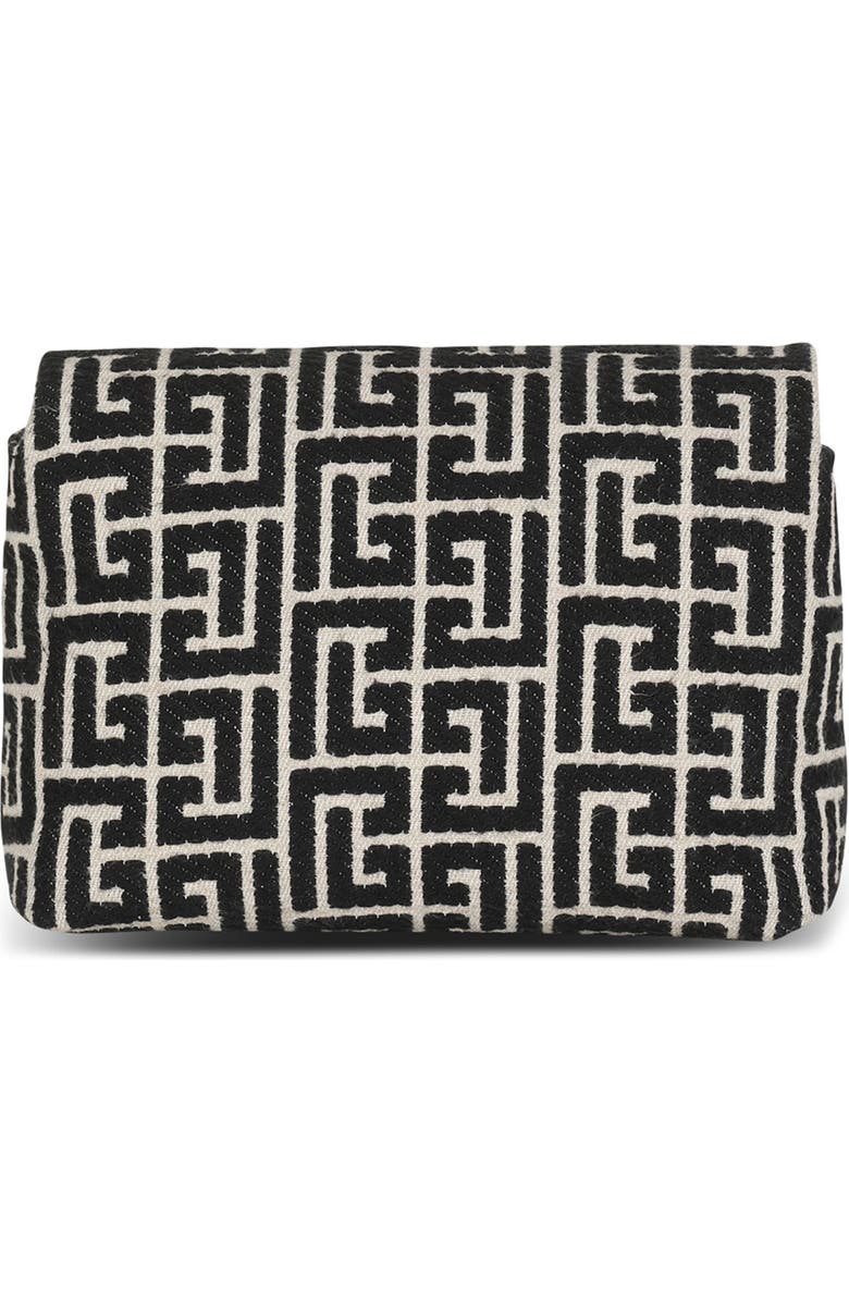 Balmain Mini 1945 Soft Monogram Jacquard Crossbody Bag, Alternate, color,