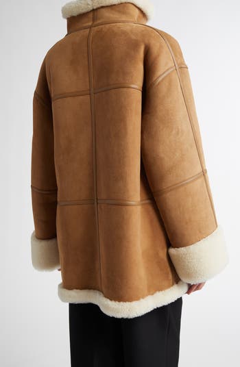TOTEME Signature Genuine Shearling Jacket | Nordstrom