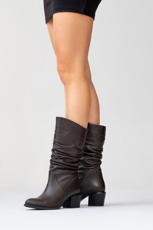Forever & Always Shoes Soule Leather Boot In Brown
