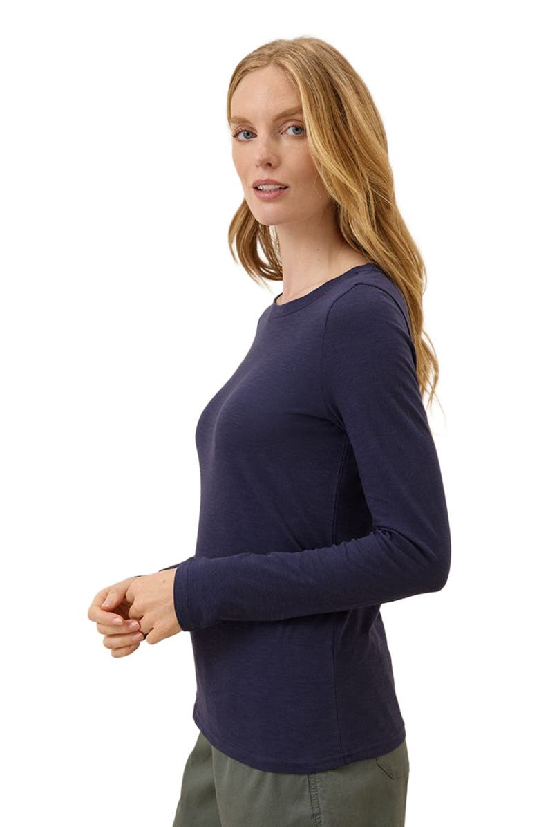 Pact Organic Cotton Featherweight Slub Long Sleeve Tee, Main, color, Eclipse