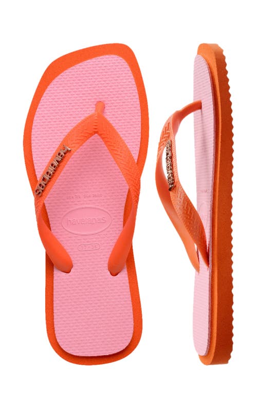 HAVAIANAS HAVAIANAS FUSION SQUARE LOGO FLIP FLOP