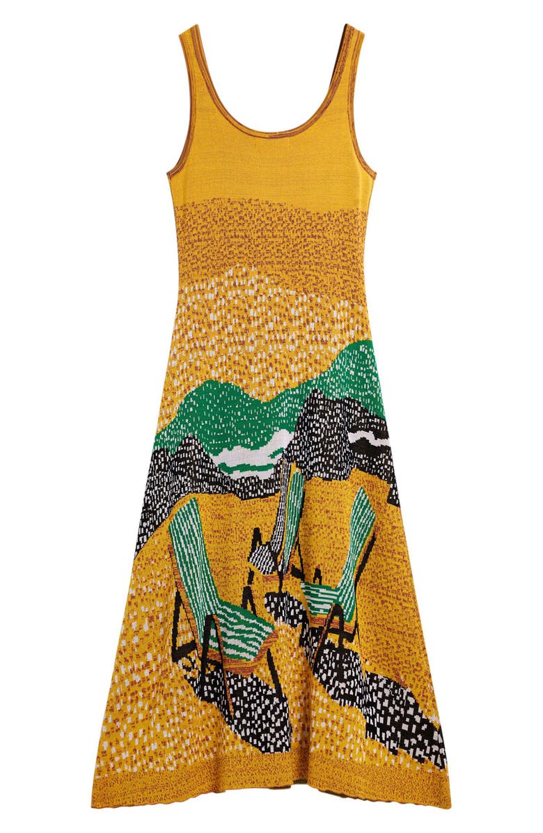 Desigual Sleeveless Knit Dress, Alternate, color, Yellow
