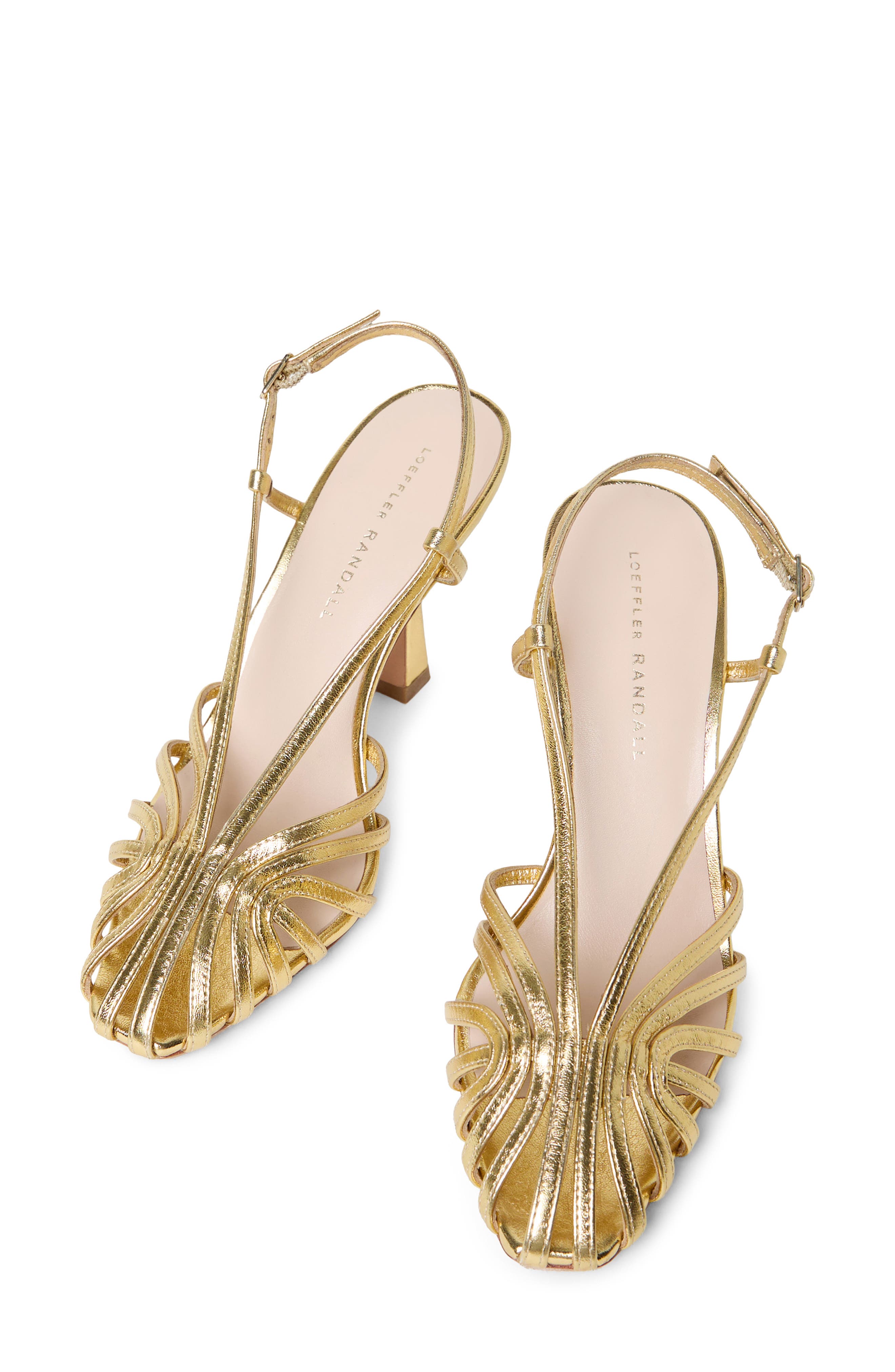 Loeffler Randall Alexandra Slingback Sandal, Alternate, color, Gold