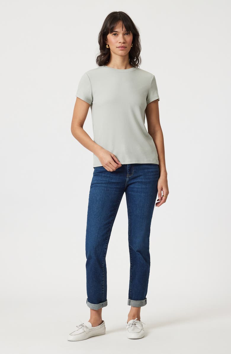 Mavi Jeans Basic Rib T-Shirt, Alternate, color, Pigeon