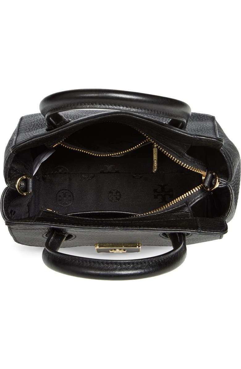 Tory Burch 'Small Clara' Leather Tote, Alternate, color,