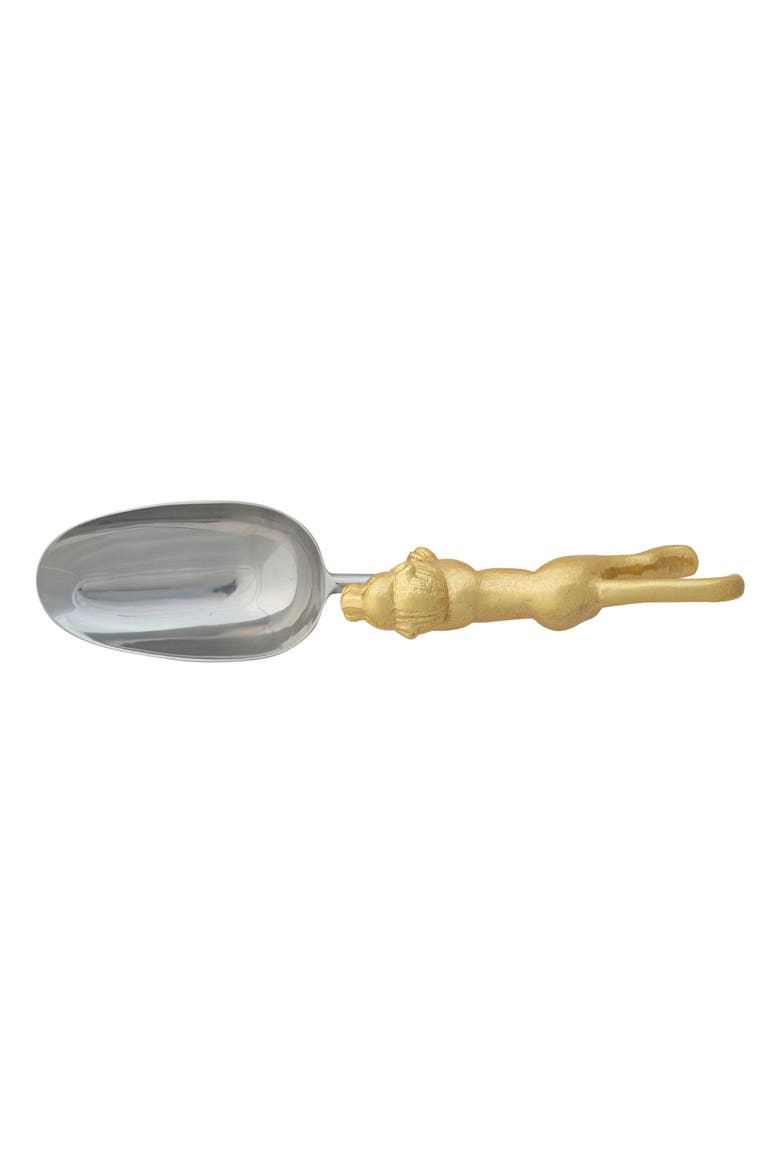 Scoop with Lion Shaped Handle, Alternate, color, Gold