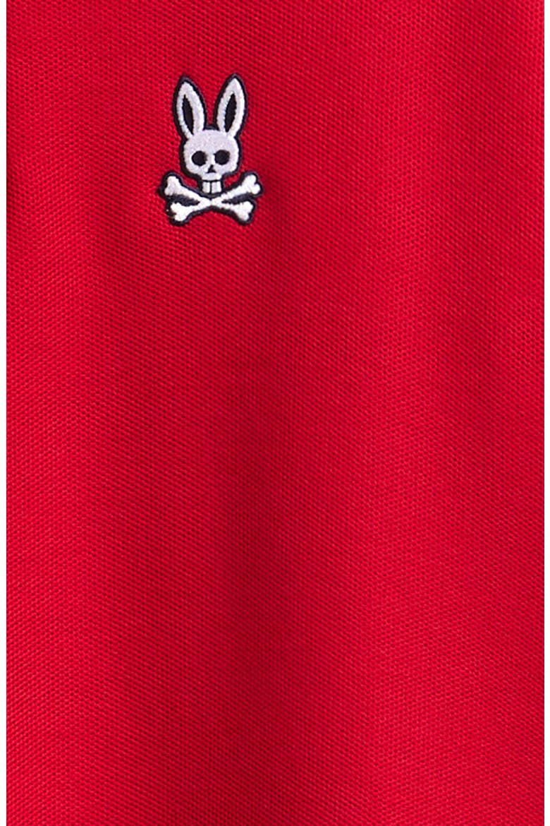 Kids' Logan Bunny Pima Cotton Piqué Polo, Alternate, color, TANGO RED