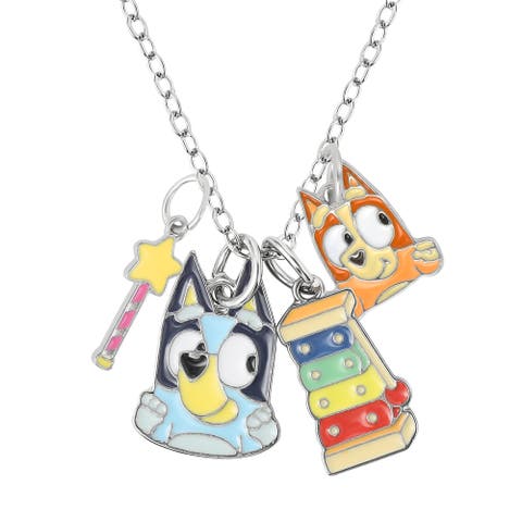 Bluey Charm Necklace Official License, 16"+3"