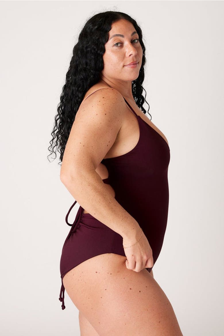The Corset One Piece, Alternate, color, Dark Cherry