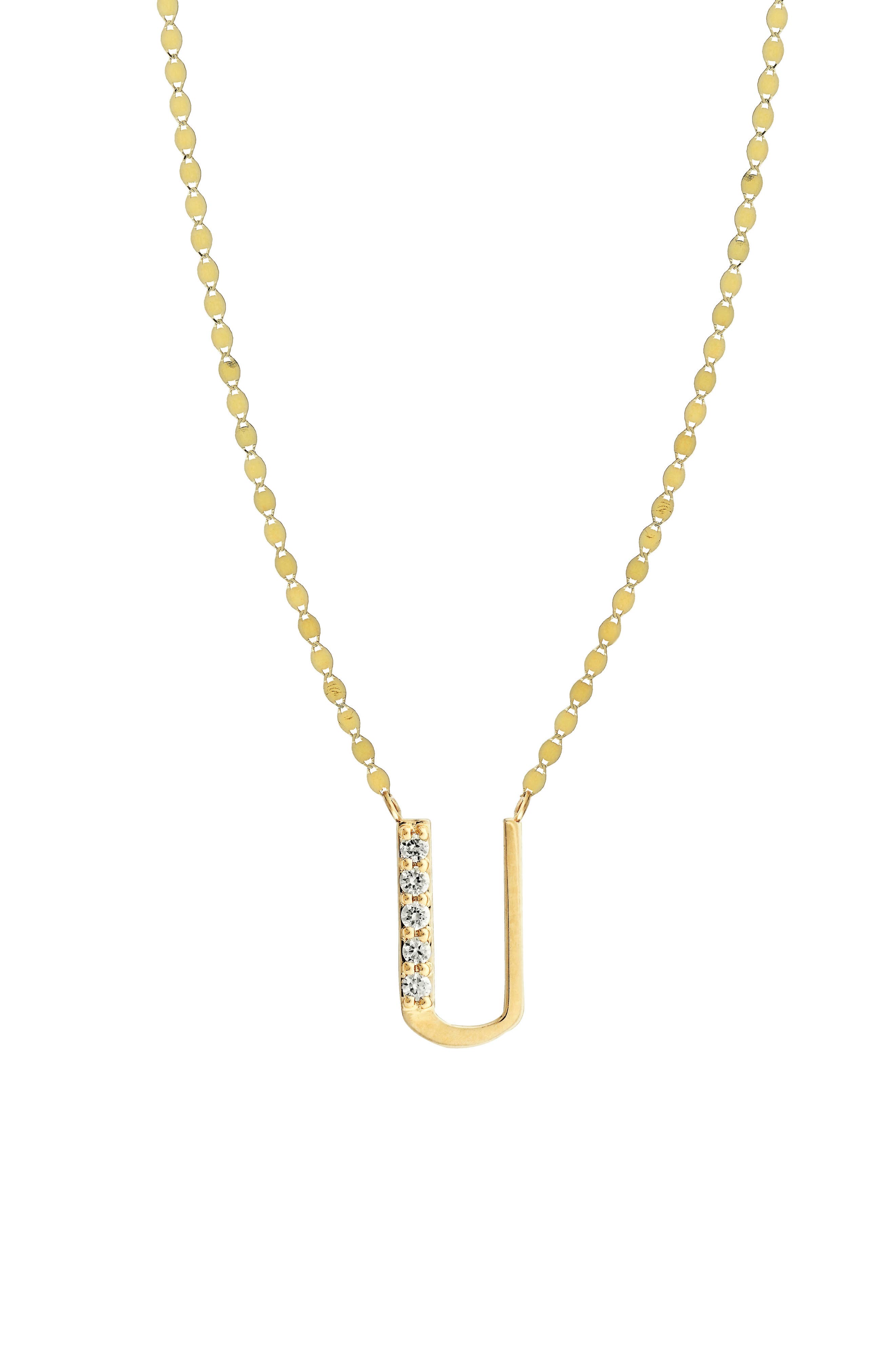LANA 14K Gold Initial Pendant Necklace