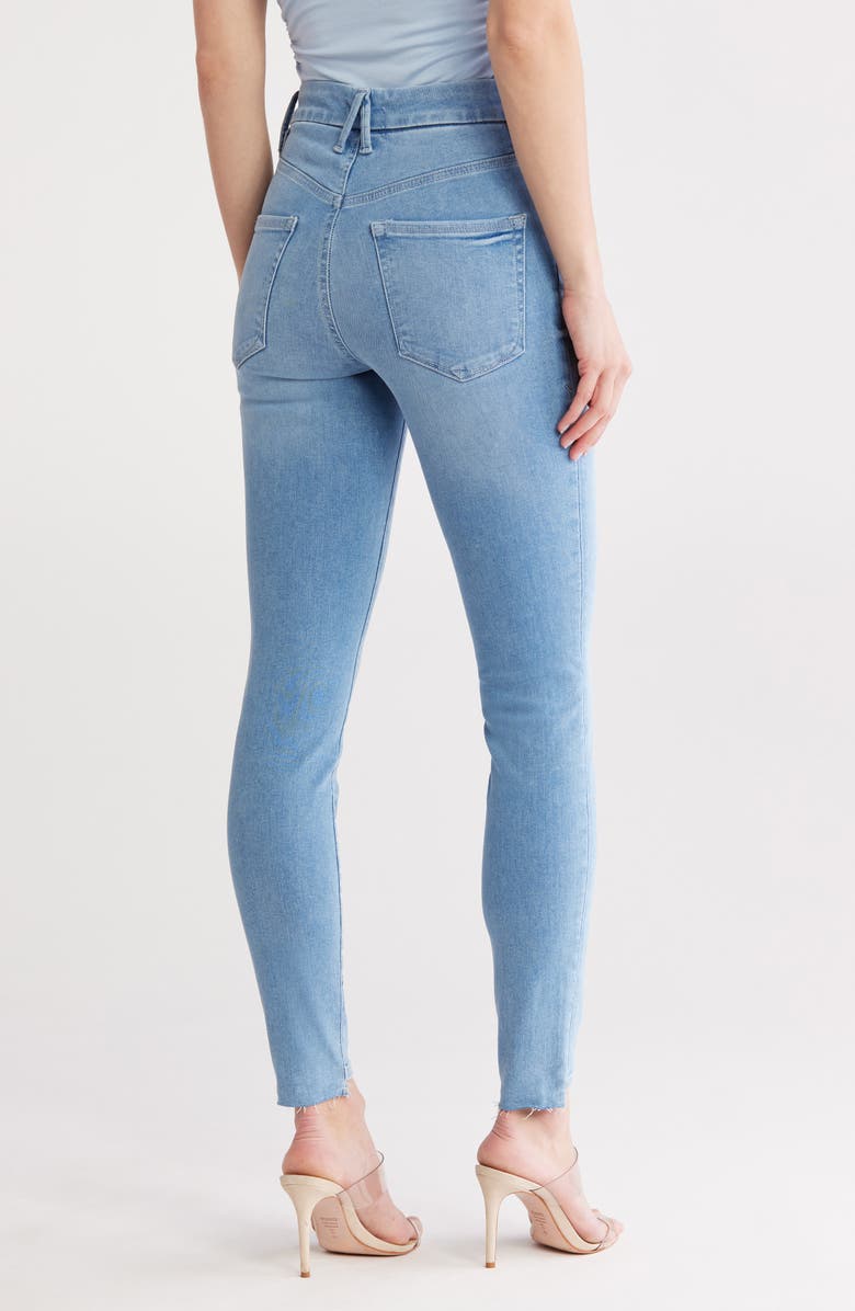 Good American Always Fits Good Legs Step Hem Skinny Jeans, Alternate, color, 
