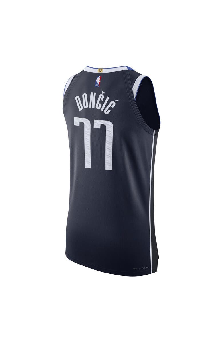 Jordan Brand Men's Jordan Brand Luka Dončić Navy Dallas Mavericks Authentic Player Jersey - Statement Edition, Alternate, color, 