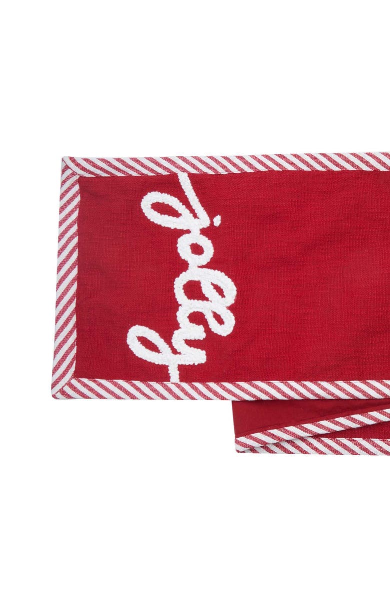 C&F Home Jolly Tufted Table Runner 14" x 72", Alternate, color, Red