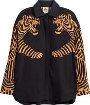 FARM Rio Tiger Button-Up Shirt