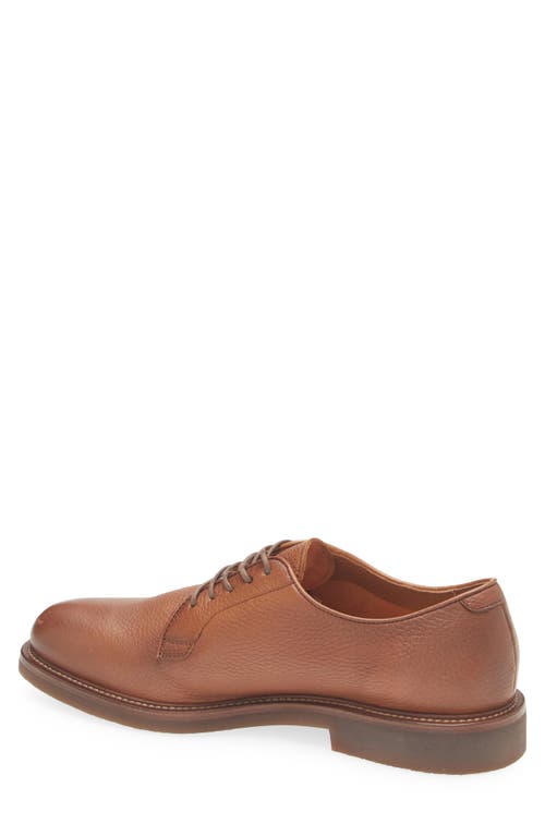 Brunello Cucinelli Leather Derby In C8170 Brown