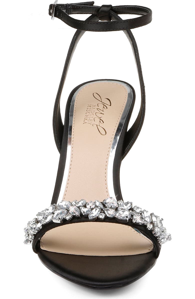 Jewel Badgley Mischka Ojai Crystal Ankle Strap Sandal, Alternate, color,